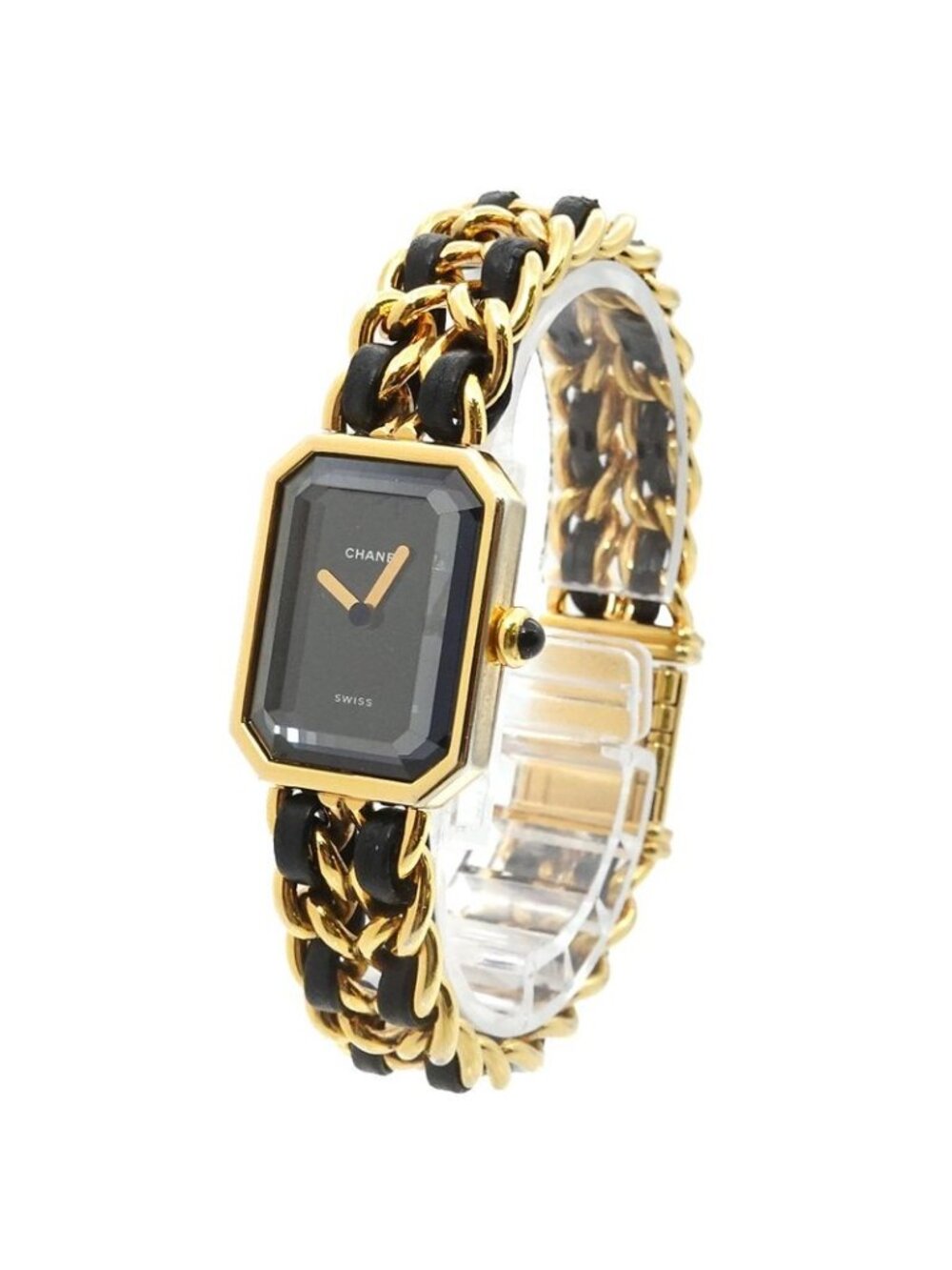 Chanel Premiere L Vintage Watch Black Gold Size - Picture 2 of 6